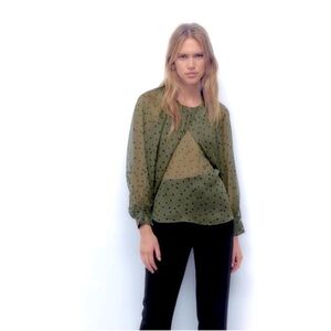Zara Polkadot Blouse